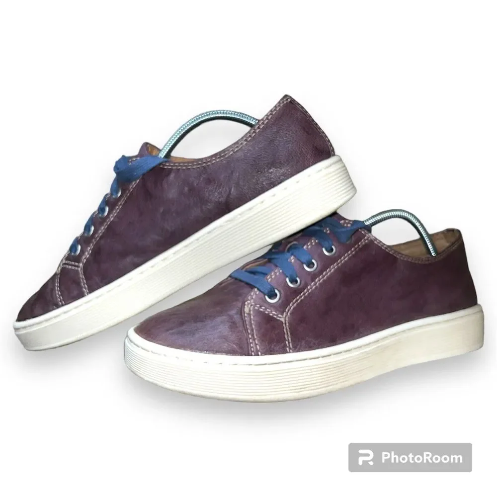 Sofft Pastel purple and blue casual low top leather‎ sneakers size 8 Med 1105107